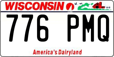 WI license plate 776PMQ