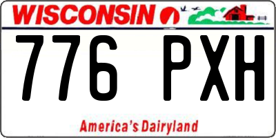 WI license plate 776PXH