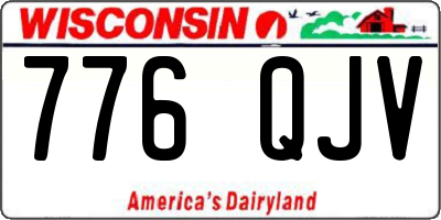 WI license plate 776QJV