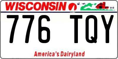 WI license plate 776TQY