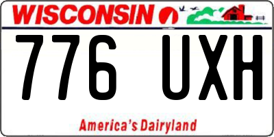 WI license plate 776UXH