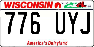 WI license plate 776UYJ