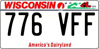 WI license plate 776VFF