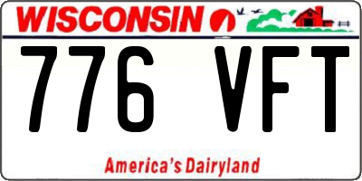 WI license plate 776VFT
