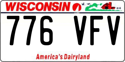 WI license plate 776VFV
