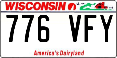 WI license plate 776VFY
