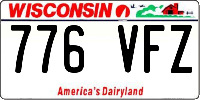 WI license plate 776VFZ