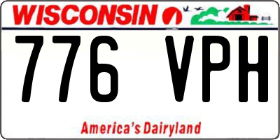 WI license plate 776VPH
