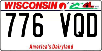 WI license plate 776VQD