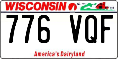 WI license plate 776VQF