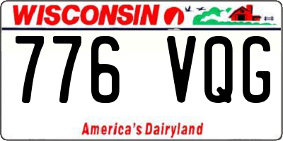 WI license plate 776VQG