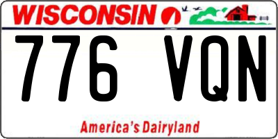 WI license plate 776VQN