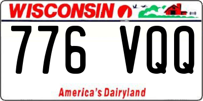 WI license plate 776VQQ