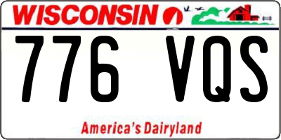 WI license plate 776VQS