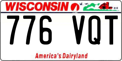 WI license plate 776VQT