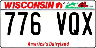 WI license plate 776VQX