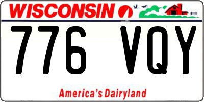 WI license plate 776VQY