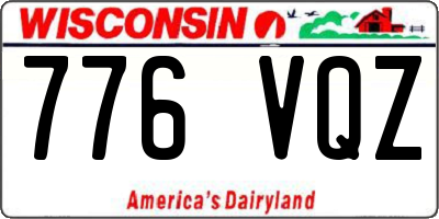 WI license plate 776VQZ