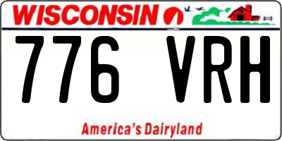 WI license plate 776VRH