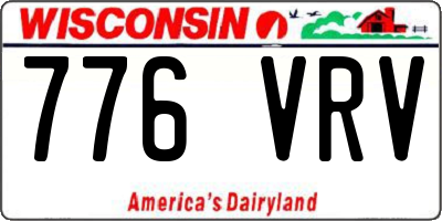 WI license plate 776VRV