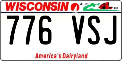 WI license plate 776VSJ