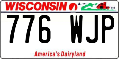 WI license plate 776WJP