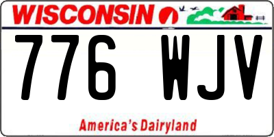 WI license plate 776WJV