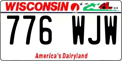 WI license plate 776WJW