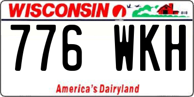 WI license plate 776WKH