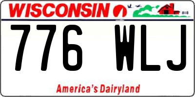 WI license plate 776WLJ