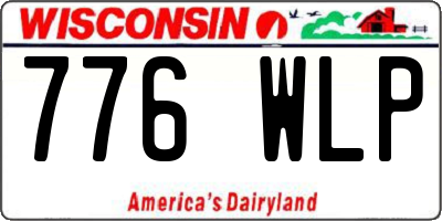 WI license plate 776WLP