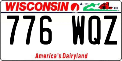 WI license plate 776WQZ