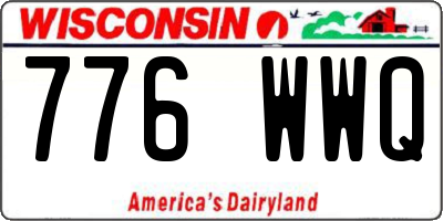 WI license plate 776WWQ