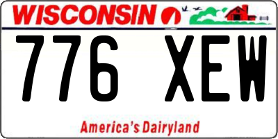 WI license plate 776XEW