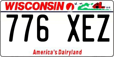 WI license plate 776XEZ