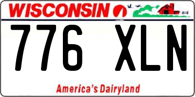 WI license plate 776XLN