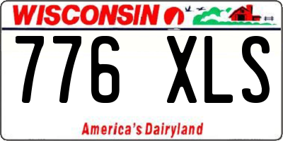 WI license plate 776XLS