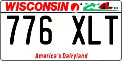 WI license plate 776XLT
