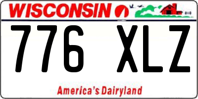WI license plate 776XLZ