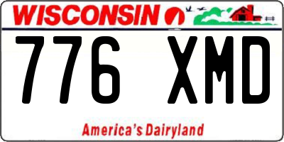WI license plate 776XMD