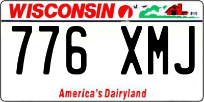 WI license plate 776XMJ