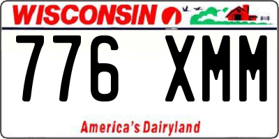WI license plate 776XMM