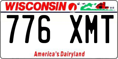 WI license plate 776XMT
