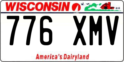 WI license plate 776XMV