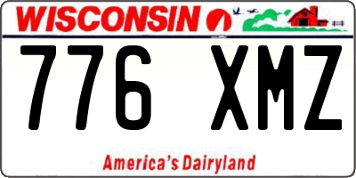 WI license plate 776XMZ