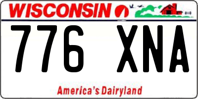 WI license plate 776XNA