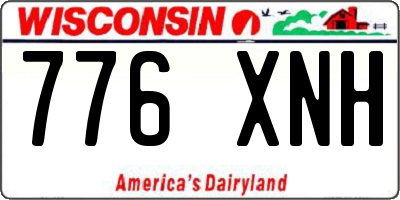 WI license plate 776XNH
