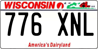 WI license plate 776XNL