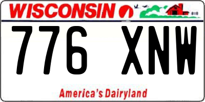 WI license plate 776XNW