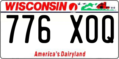 WI license plate 776XOQ
